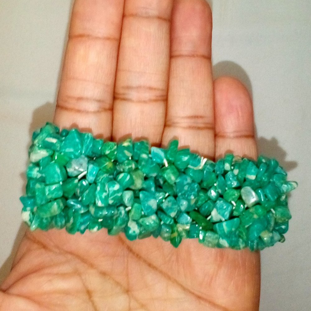 Amazonite Stone Stretchy Multi-Strand Bracelet